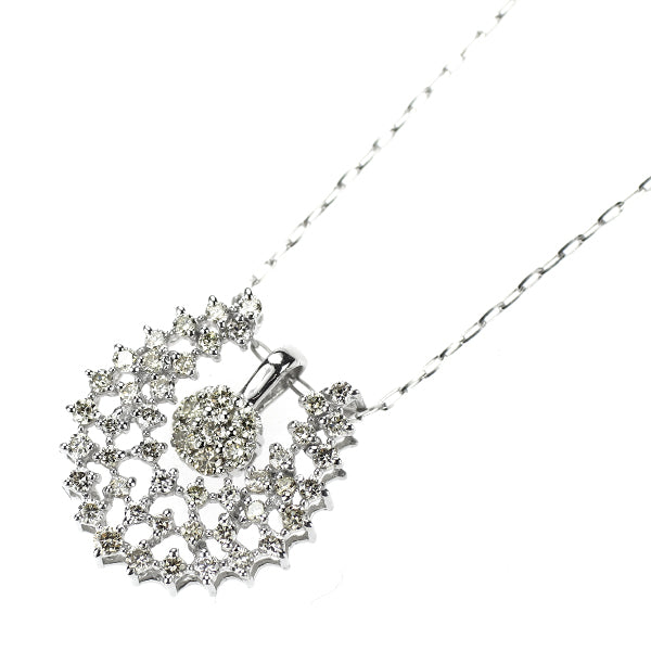 Pt950/ Pt900 ダイヤモンド ペンダントネックレス 0.38ct 馬蹄 3way セパレート