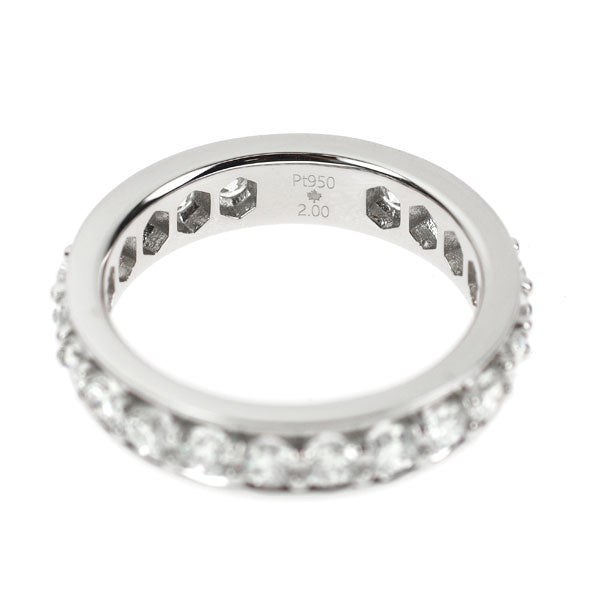カナディアンダイヤモンド Pt950 ダイヤモンド リング 2.00ct フルエタニティ