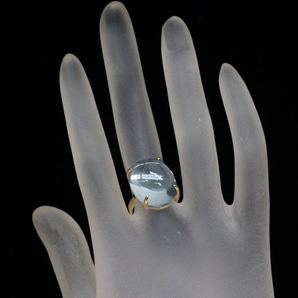 K18YG ブルートパーズ リング 28.259ct