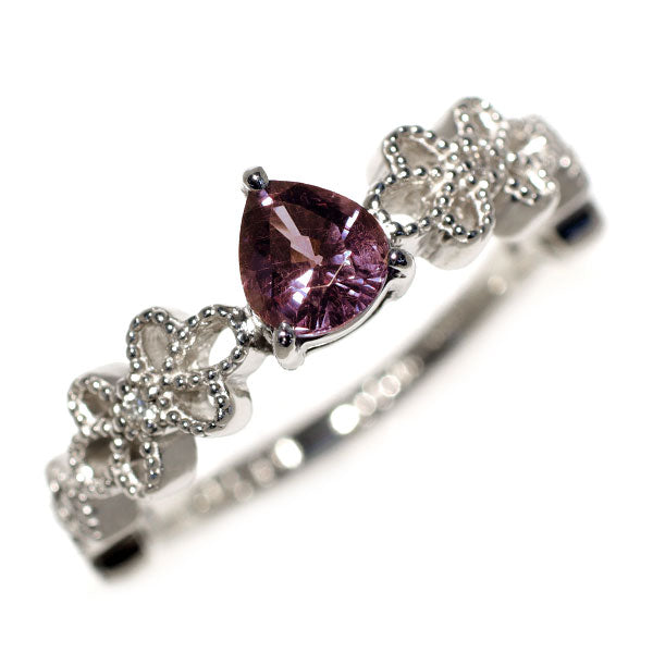 新品 希少 Pt950 ベキリーブルーカラーチェンジガーネット ダイヤ リング 0.576ct D0.05ct【エスコレ】