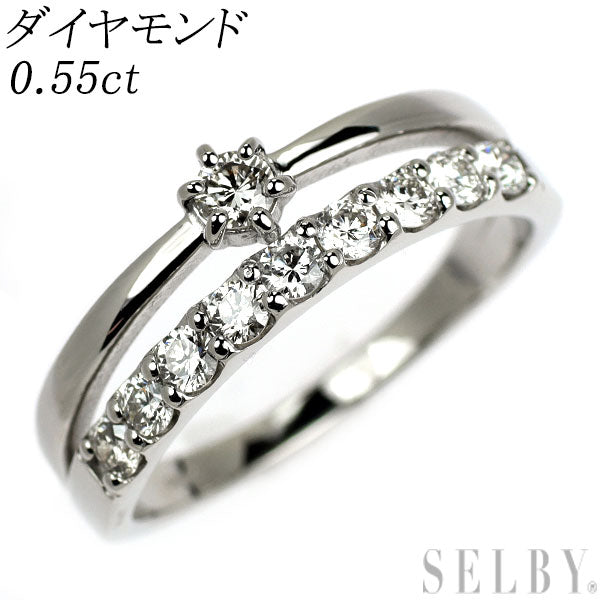 Pt900 ダイヤモンド リング 0.55ct