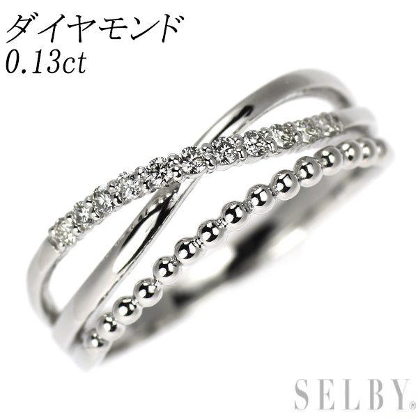 Pt900 ダイヤモンド リング 0.13ct