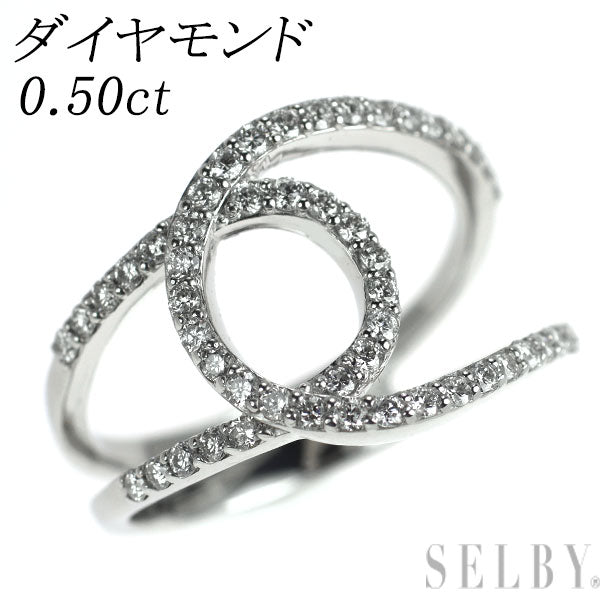 Pt900 ダイヤモンド リング 0.50ct