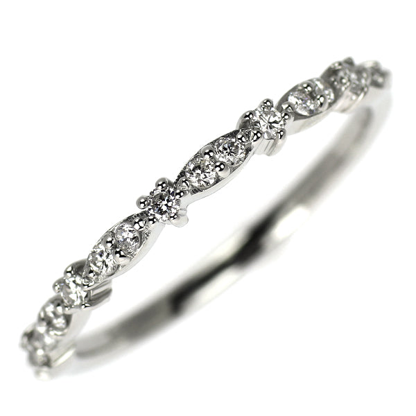 Pt900 ダイヤモンド リング 0.20ct ハーフエタニティ
