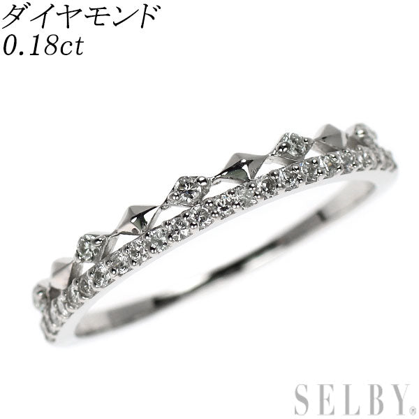 Pt900 ダイヤモンド リング 0.18ct