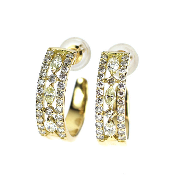 K18YG ダイヤモンド ピアス 0.60ct