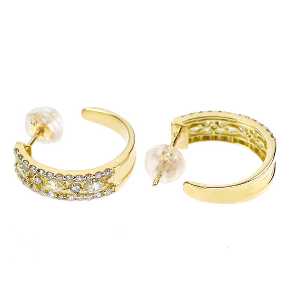 K18YG ダイヤモンド ピアス 0.60ct