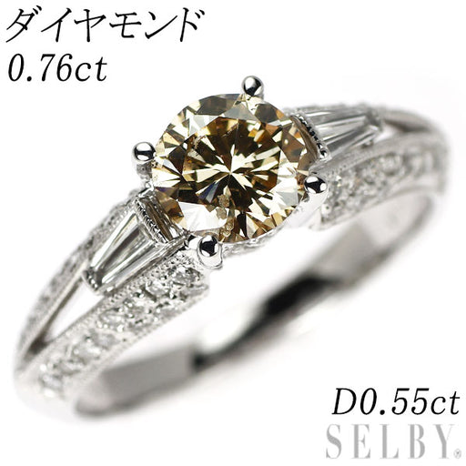 としちゃん　ダイヤモンドリング K18WG ダイヤモンド リング 0.76ct D0.55ct — セルビーオンラインストア