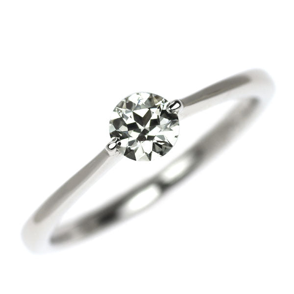 Pt900 オールドカット ダイヤモンド リング 0.348ct