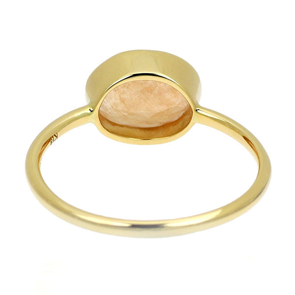 K18YG オレンジクオーツ リング 1.22ct