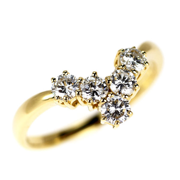 K18YG ダイヤモンド リング 0.55ct