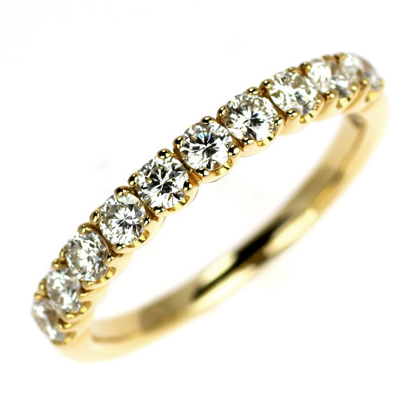 アイプリモ K18YG ダイヤモンド リング 0.66ct ハーフエタニティ