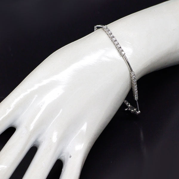 K18WG ダイヤモンド ブレスレット 2.00ct