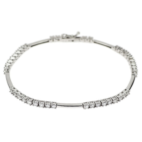 K18WG ダイヤモンド ブレスレット 2.00ct