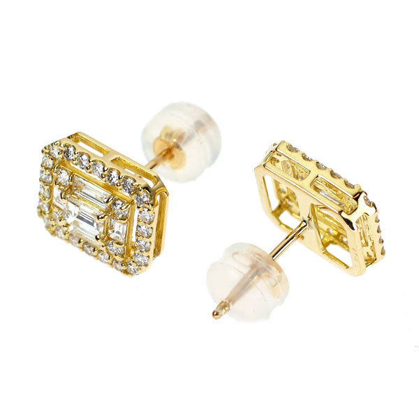 K18YG ダイヤモンド ピアス 0.80ct