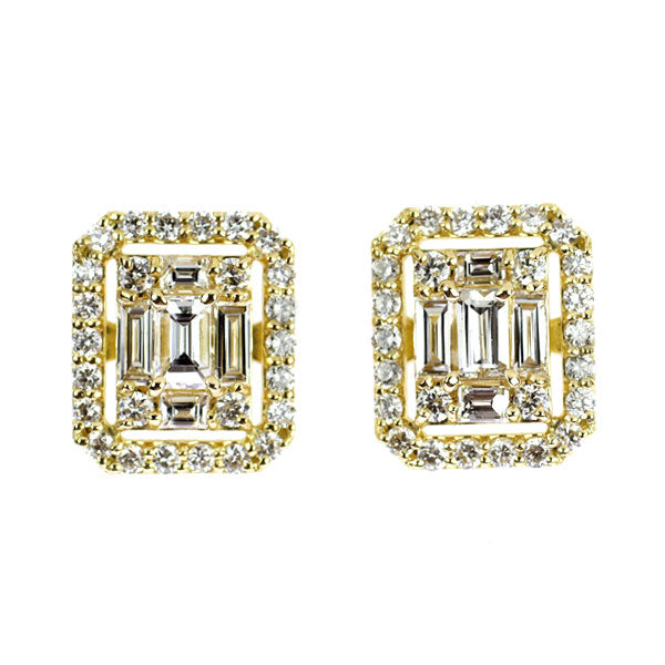 K18YG ダイヤモンド ピアス 0.80ct