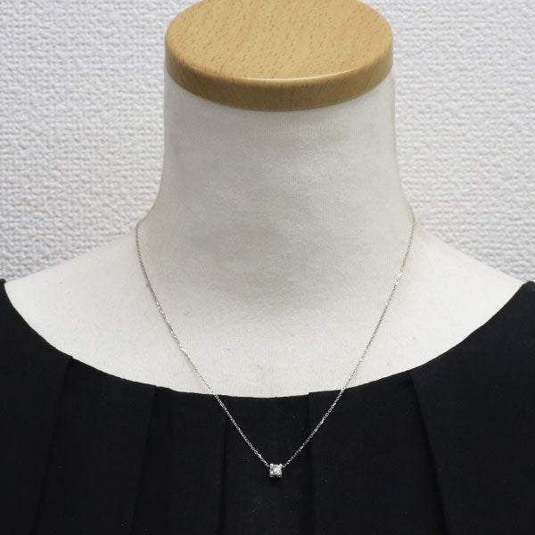 カルティエ K18WG ダイヤモンド ペンダントネックレス 0.30ct H VS1 3EX Cドゥカルティエ