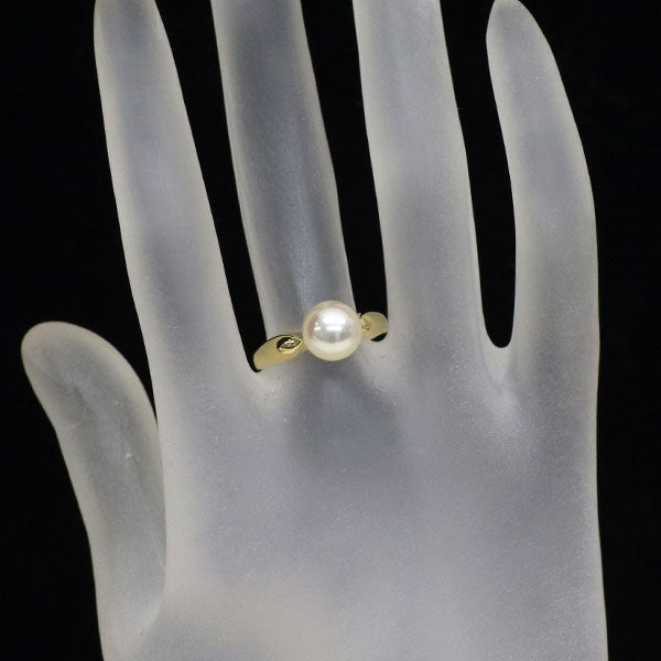 ミキモト K18YG アコヤ真珠 リング 径約8.2mm
