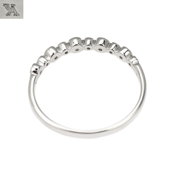 ヴァンドーム青山 Pt997 ダイヤモンド リング 0.13ct ハーフエタニティ