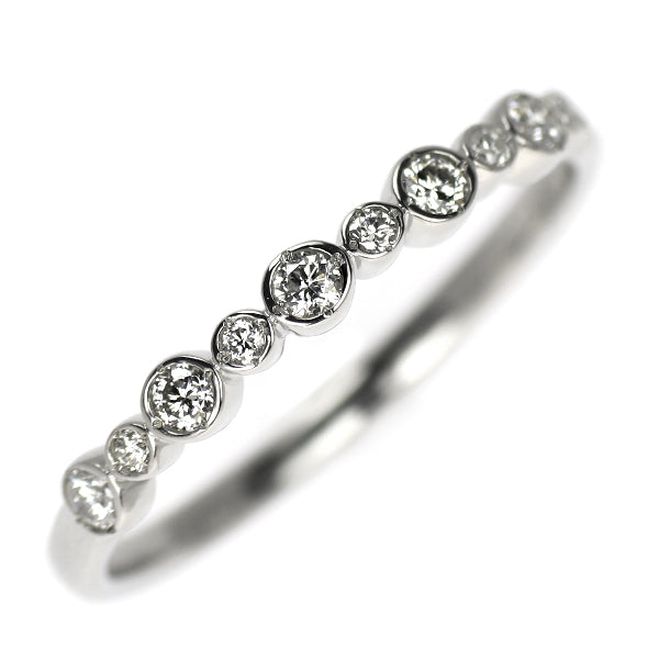 ヴァンドーム青山 Pt997 ダイヤモンド リング 0.13ct ハーフエタニティ