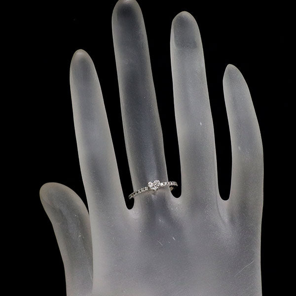 ポンテヴェキオ K18WG ダイヤモンド リング 0.18ct ハート