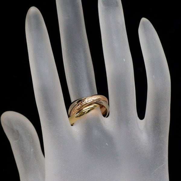 カルティエ K18YG/WG/PG リング トリニティ3.4mm 52号