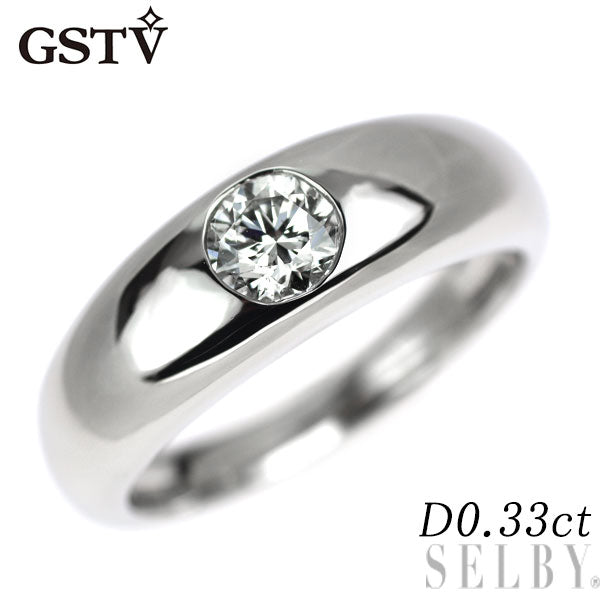 GSTV Pt950 ダイヤモンド リング 0.33ct