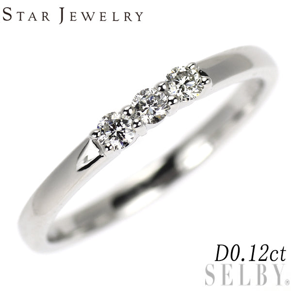 スタージュエリー Pt950 ダイヤモンド リング 0.12ct