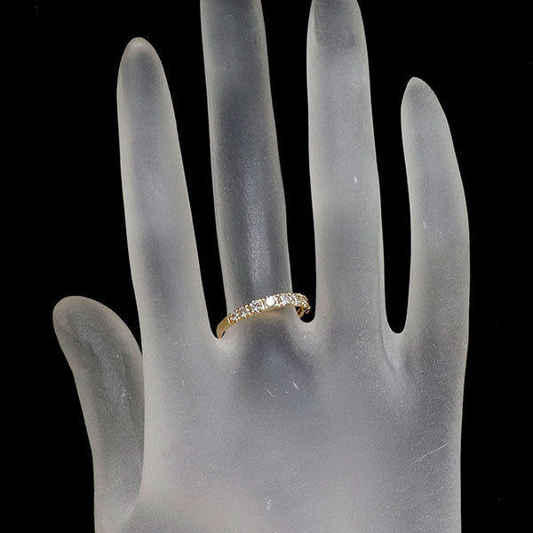 K18YG ダイヤモンド リング 0.50ct ハーフエタニティ