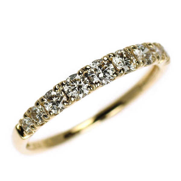 K18YG ダイヤモンド リング 0.50ct ハーフエタニティ