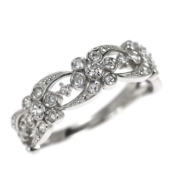 ヴァンドーム青山 Pt950 ダイヤモンド リング 0.28ct フラワー