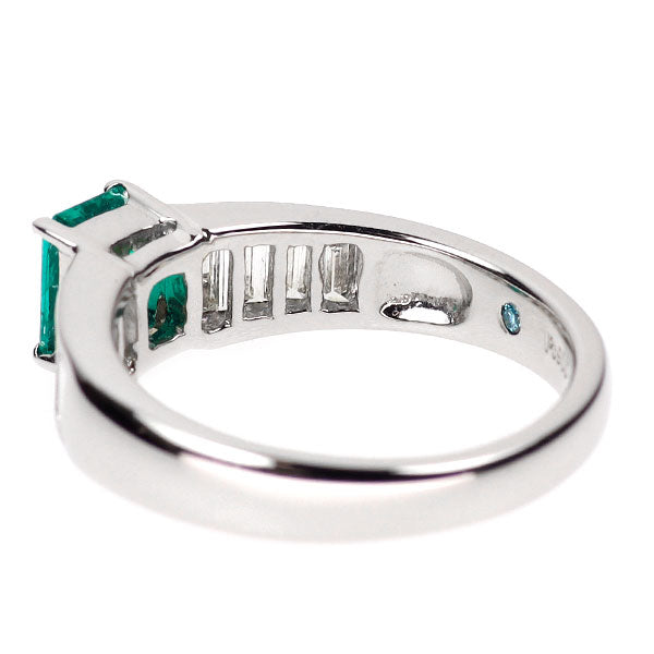 Pt900 エメラルド ダイヤモンド リング 0.64ct D0.90ct