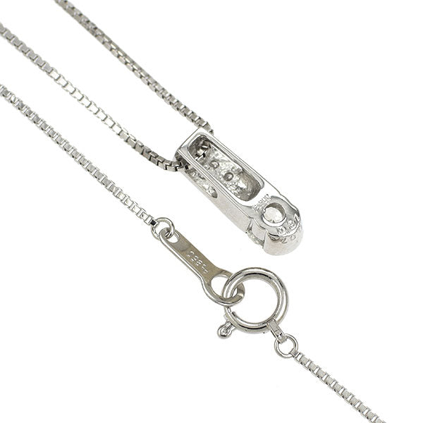 Pt900/ Pt850 多面カット ダイヤモンド ペンダントネックレス 0.31ct D0.07ct