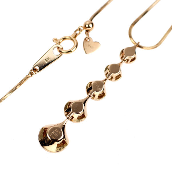カシケイ K18PG ブラウンダイヤモンド ペンダントネックレス 1.50ct アンフォゲッタブル ドッツ