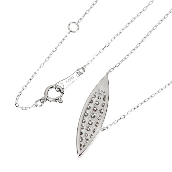K18WG ダイヤモンド ペンダントネックレス 0.50ct パヴェ
