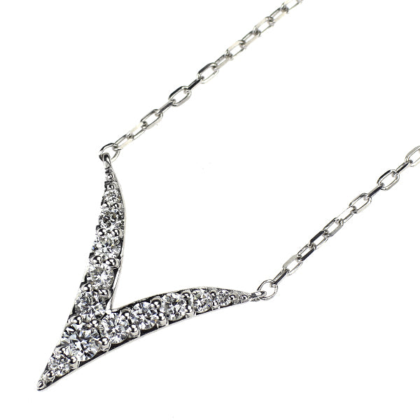 K18WG ダイヤモンド ペンダントネックレス 0.30ct