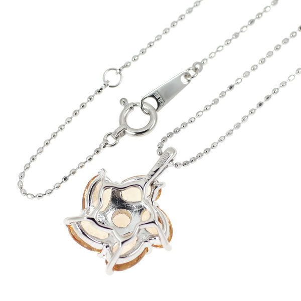 K18WG インペリアルトパーズ ペンダントネックレス 2.20ct