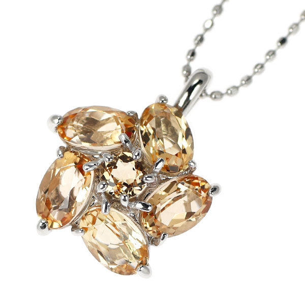 K18WG インペリアルトパーズ ペンダントネックレス 2.20ct