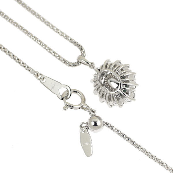 希少 K18WG アレキサンドライトキャッツアイ ダイヤモンド ペンダントネックレス 1.265ct D0.501ct