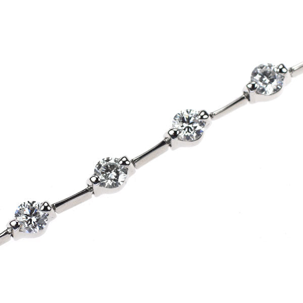 Pt850 ダイヤモンド ブレスレット 3.01ct テニス
