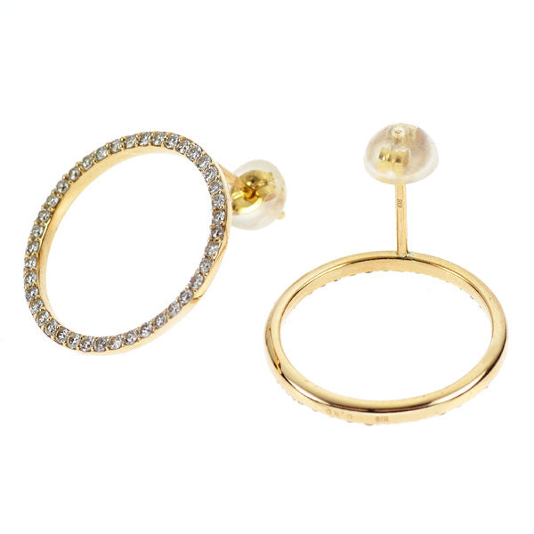 K18YG ダイヤモンド ピアス 0.60ct