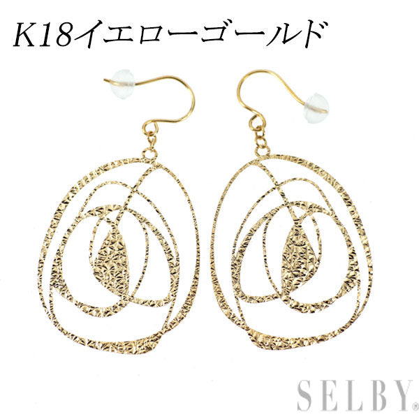 K18YG デザイン ピアス