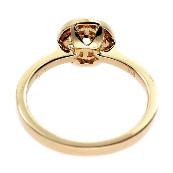 フォーエバーマーク K18YG ダイヤモンド リング 0.30ct D0.17ct