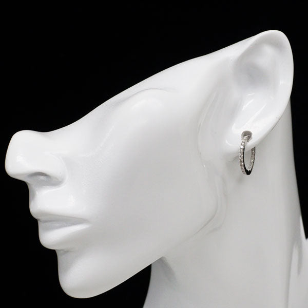 Pt950 ダイヤモンド ピアス 0.50ct  フープ