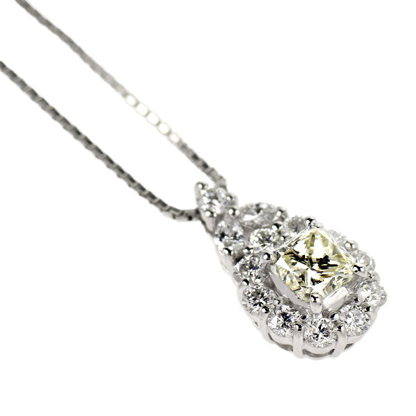 Pt900/ Pt850 ダイヤモンド ペンダントネックレス 1.006ct D0.82ct