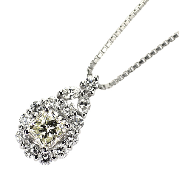 Pt900/ Pt850 ダイヤモンド ペンダントネックレス 1.006ct D0.82ct