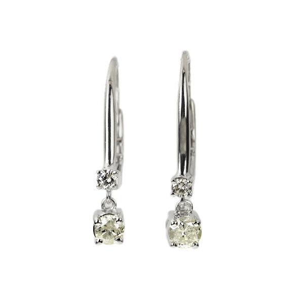 K18WG ダイヤモンド ピアス 0.50ct