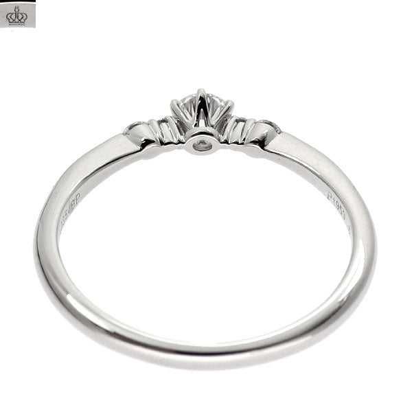 ロイヤルアッシャー Pt950 ダイヤモンド リング 0.15ct D0.05ct