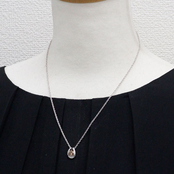Pt900/ Pt850 ダイヤモンド ペンダントネックレス 1.011ct D0.22ct