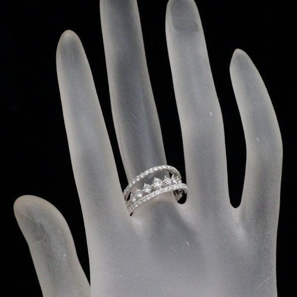 K18WG ダイヤモンド リング 0.95ct